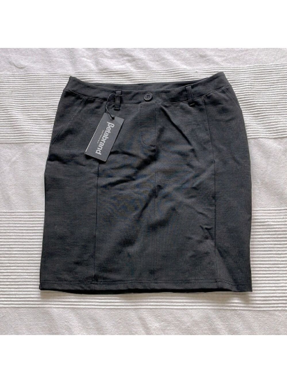 Betabrand Charcoal Gray Stretch Pencil Skirt Size Medium